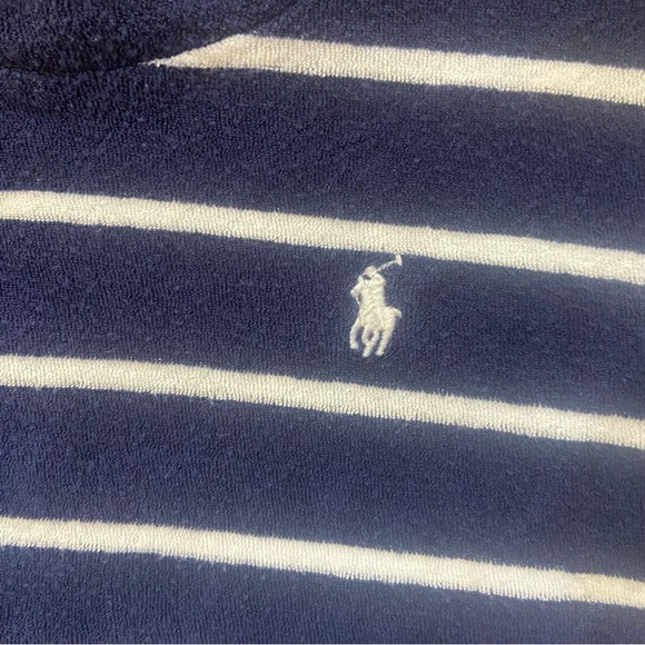 Polo Ralph Lauren Kids Girl Stripe Short Sleeve Romper Playsuit Size 7 Navy - Picture 5 of 7